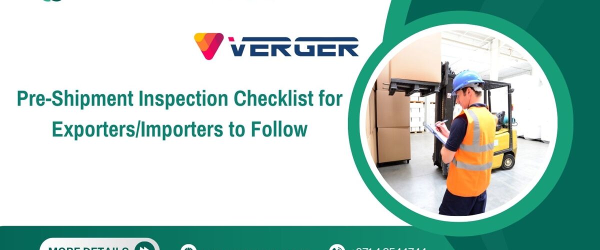 Pre-Shipment Inspection Checklist